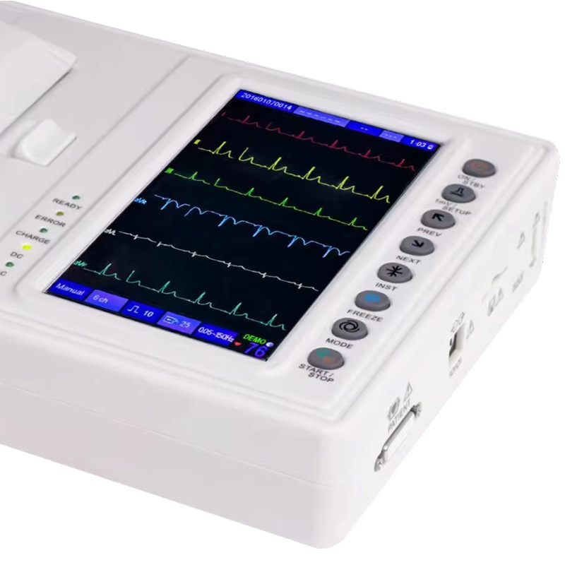 Cross-border exclusive supply ECG-1206A ECG machine, 6-channel portable fully automatic analytical ECG detector for human use Application Scenario