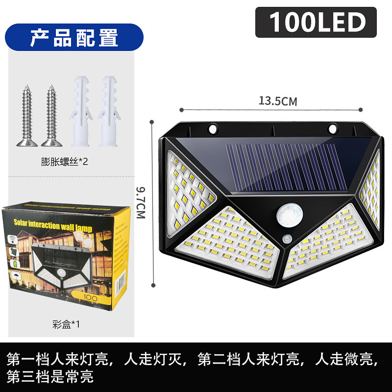 Solar-powered human body sensor wall lamps, outdoor waterproof LED lighting lamps, villa courtyard lamps, decorative tungsten filament night lights details Picture