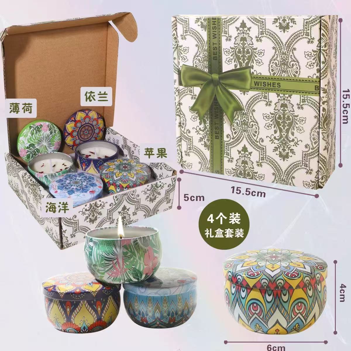 Cross-border soy wax dried flower scented candle? Wedding souvenirs, birthday gifts, floral fragrances, scented candles Specification image