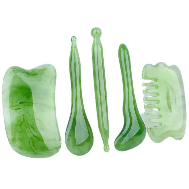 Gua sha board set, meridian brush, universal massage, tendon pulling, facial beauty, lifting and gua sha magic tool manufacturer wholesale Item Picture