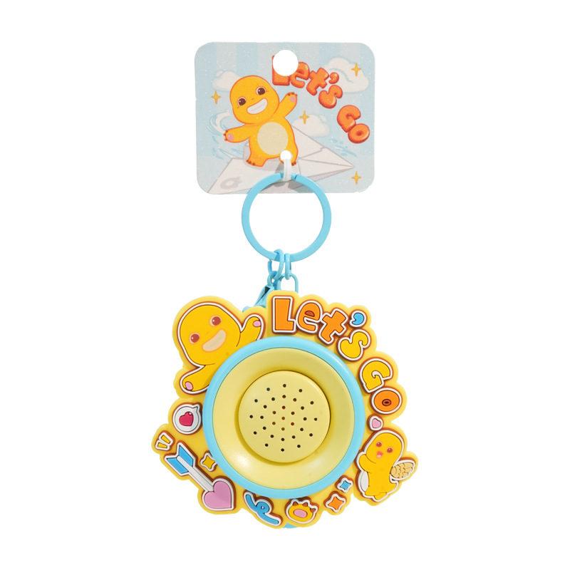 Wholesale of genuine Baimao audio speaker keychains, creative cartoon milk dragon figurines, men's and women's gift bags and pendants Item Picture