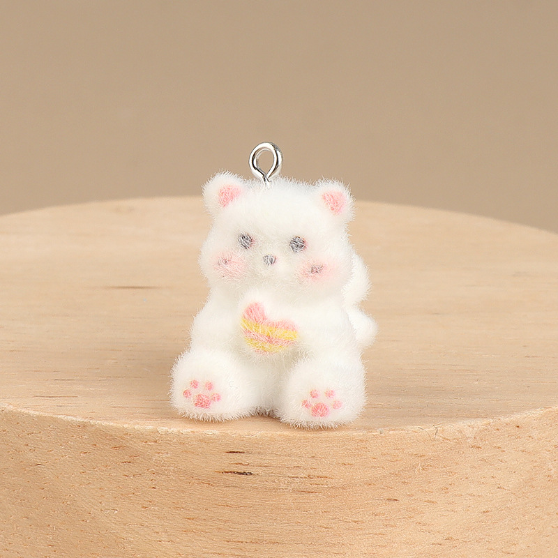 Cartoon cute plush bear figurines, DIY handcrafted creative decorative items, car ornaments, key chain accessories Application Scenario