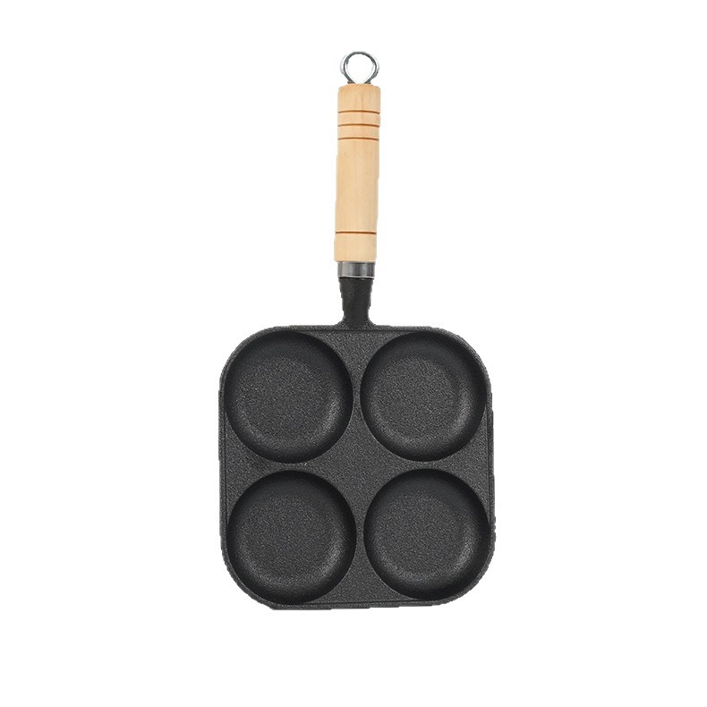 煎锅/铸铁锅/平底锅/可拆卸煎锅/煎盘白底实物图