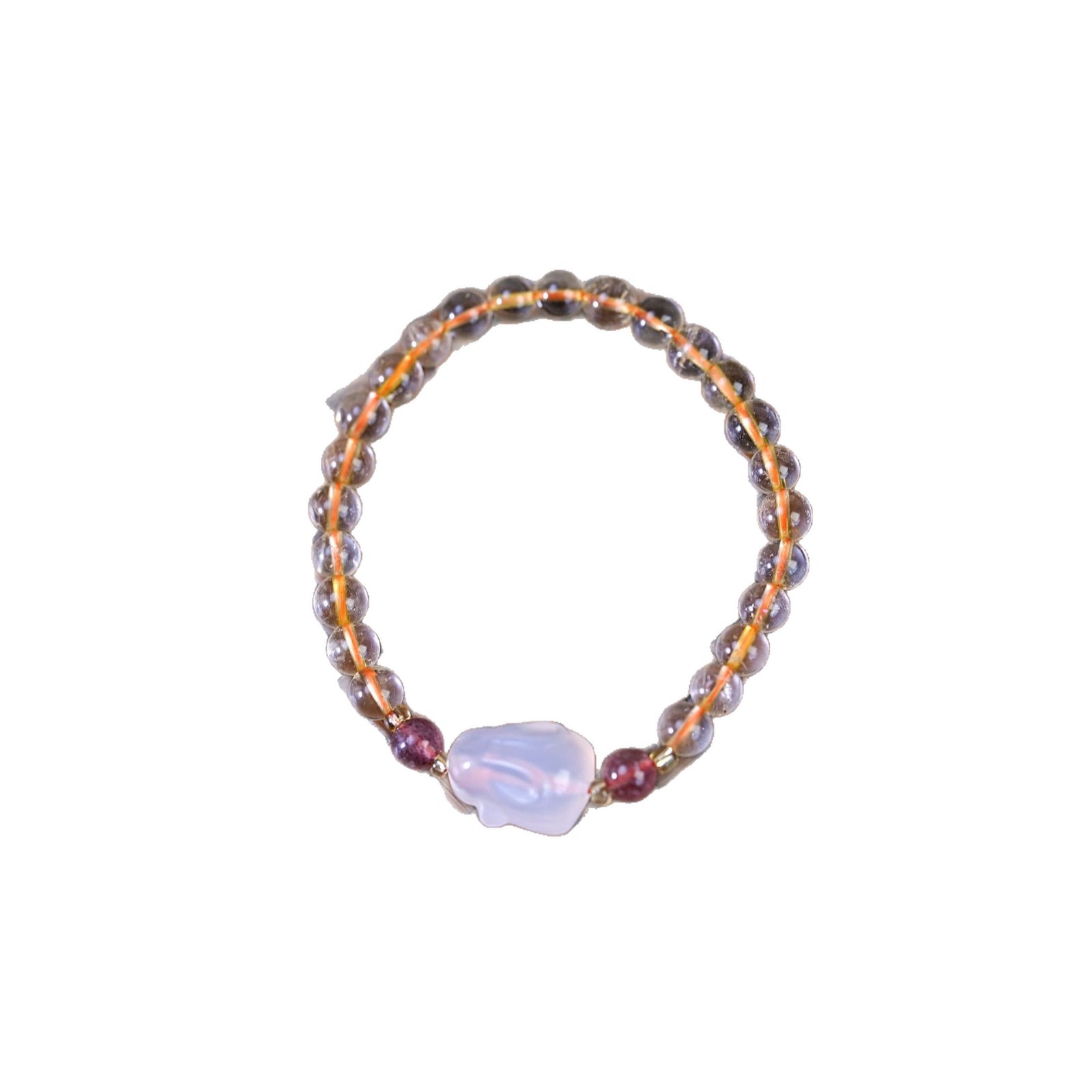 Strawberry crystal with white crystal bracelet, women's fashionable, light luxury and high-end crystal bracelet, beaded jewelry and accessories wholesale Item Picture