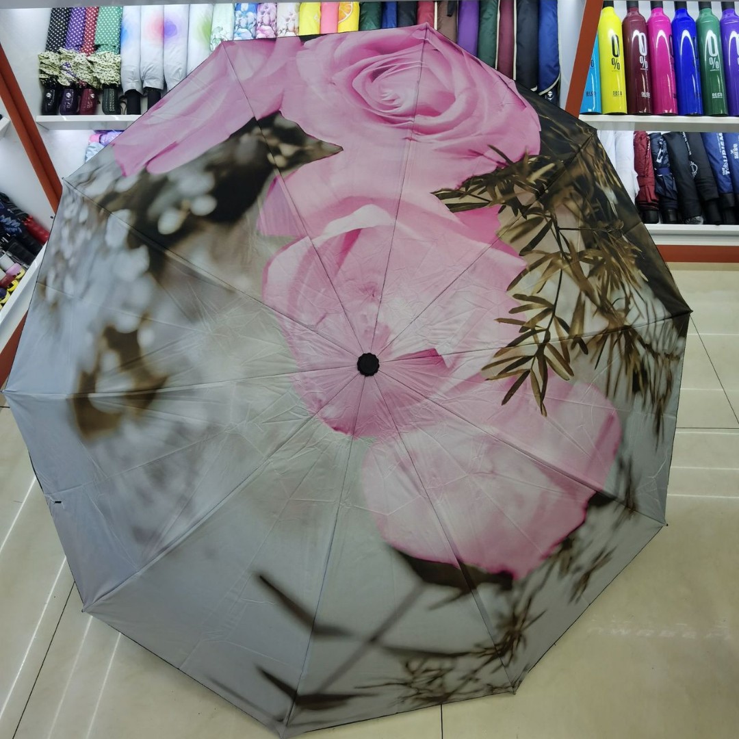 High appearance level rose umbrella, all-weather and all-weather sunshade umbrella, sun protection and UV protection umbrella, high appearance level folding umbrella for girls Item Picture
