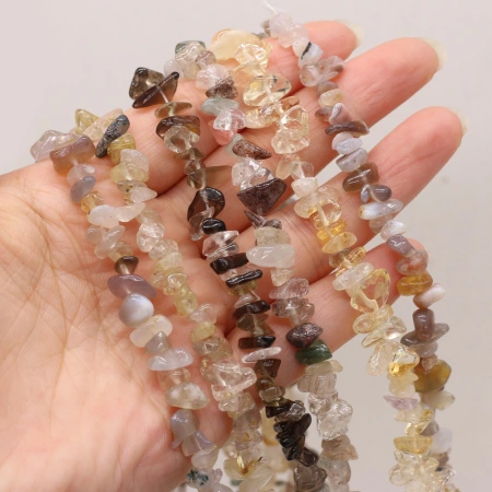 Natural crushed lime, agate, crystal, raw stone beads with holes, semi-finished DIY jewelry, handcrafted accessories, wholesale Natural crushed lime, agate, crystal, raw stone beads with holes, semi-finished DIY jewelry, handcrafted accessories, wholesale