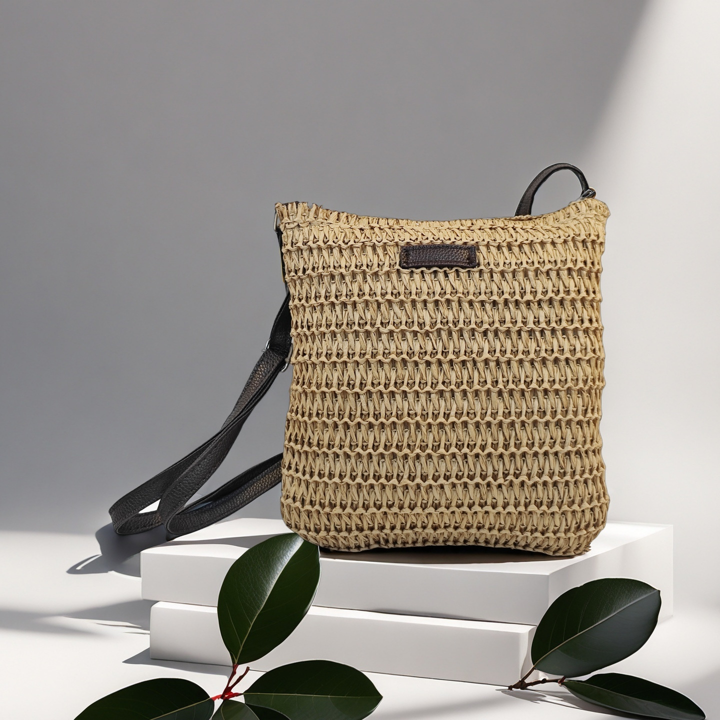 Cross-border bestseller crossbody straw bag, new single-shoulder straw bag, hand-woven bag, vacation beach bag, large-capacity women's bag Application Scenario