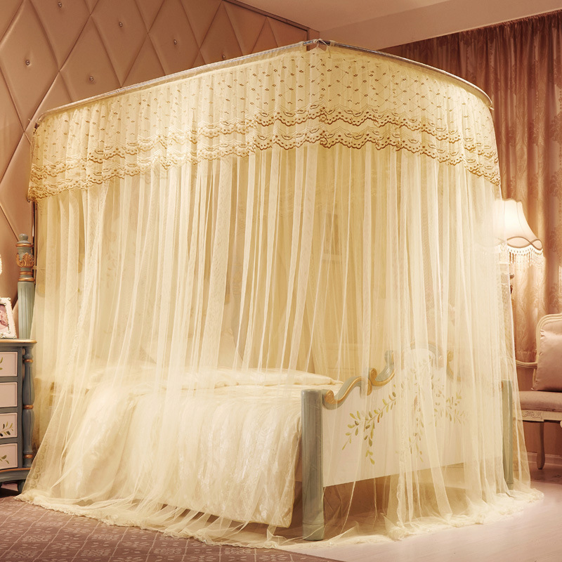 钓鱼竿伸缩蚊帐U型三开门不锈钢管落地支架加粗1.5米1.8m安装视频