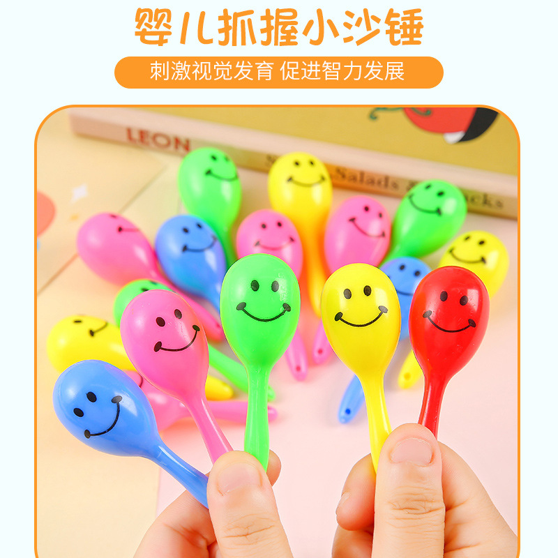 Mini smiling faces, colorful little hammers, party cheering props, children's mini gifts, toys wholesale, cross-border Specification image