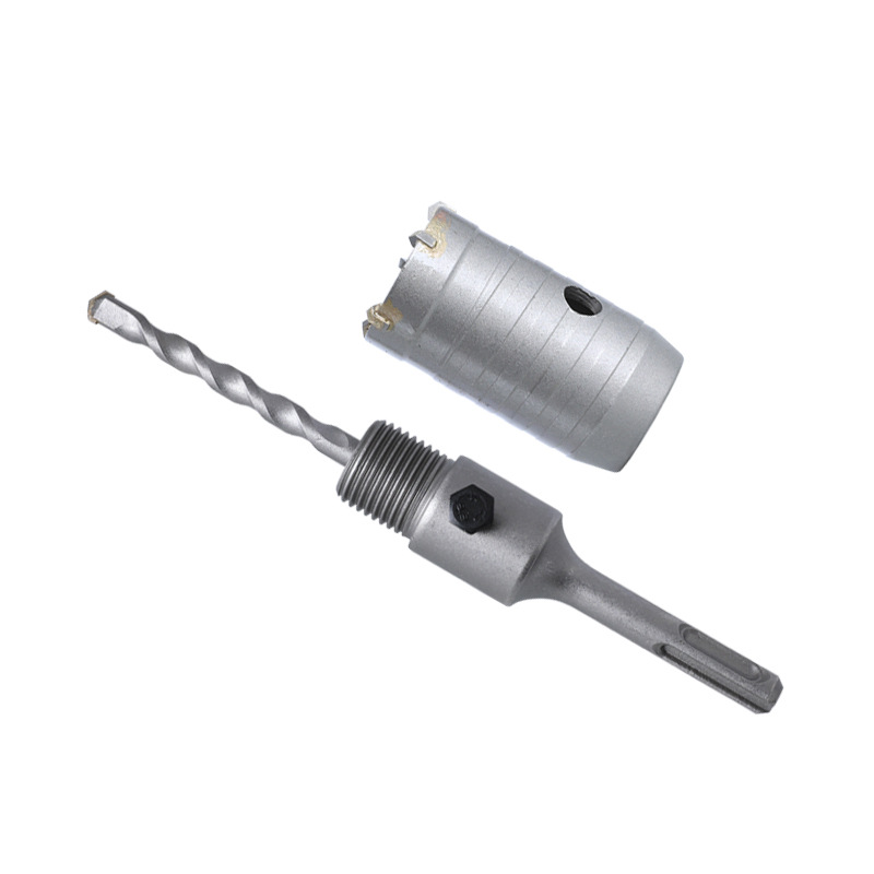 Wall hole opener set 2PC concrete cement through-wall brick electric hammer drill bit Item Picture