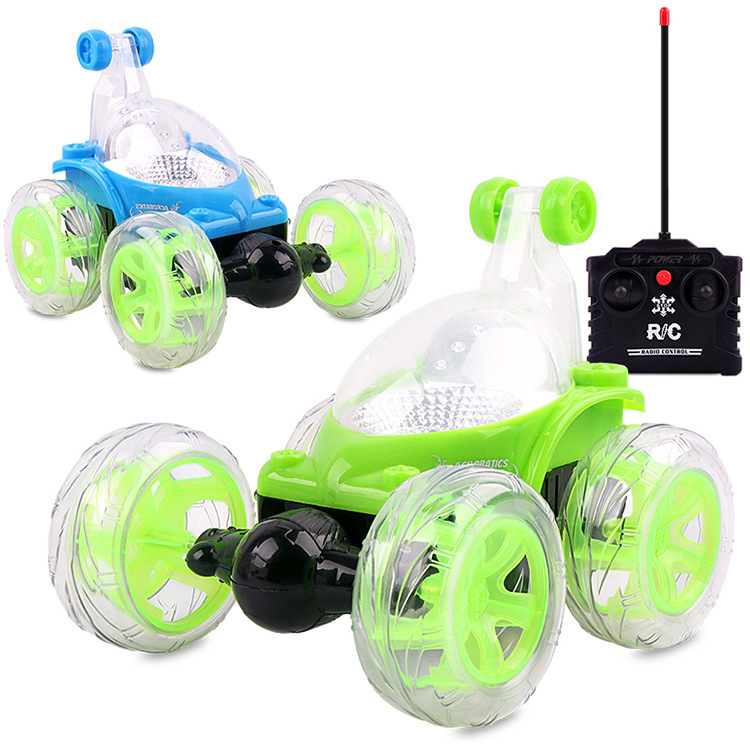 Large rolling stunt car, Douyin of the same style, dump car, charging remote control car, light and music car, children's toy car Item Picture