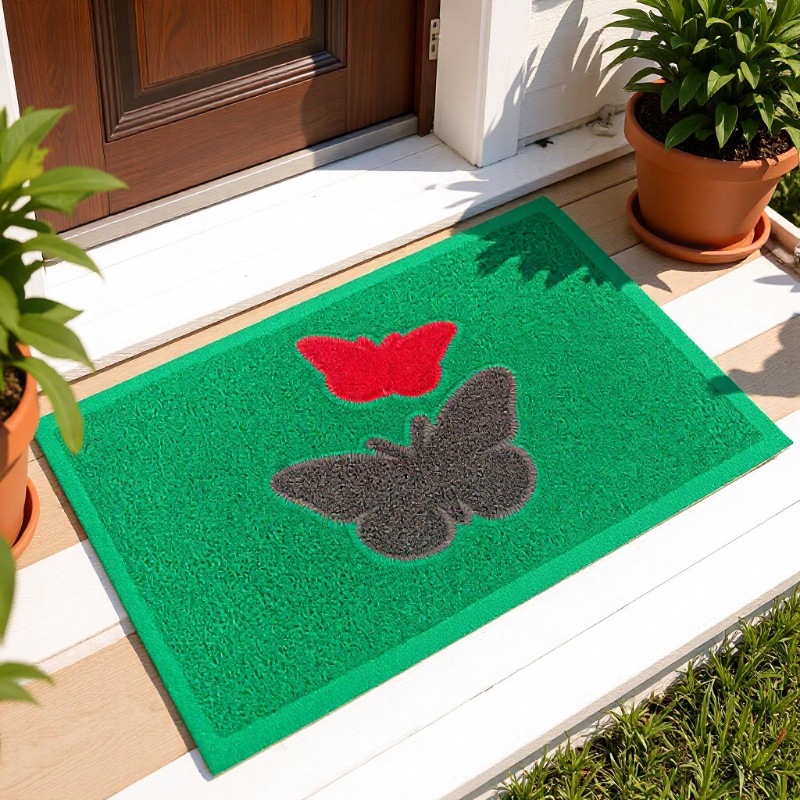 厂家直营pvc印花组合地垫地毯塑胶垫防水防滑入户脚垫制定