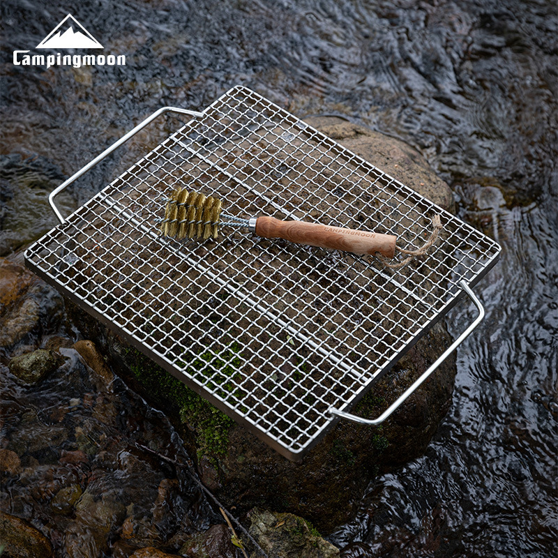 柯曼SJ-16黄铜丝烧烤清洁烤炉网清洁洗锅烧烤架长柄工具刷子