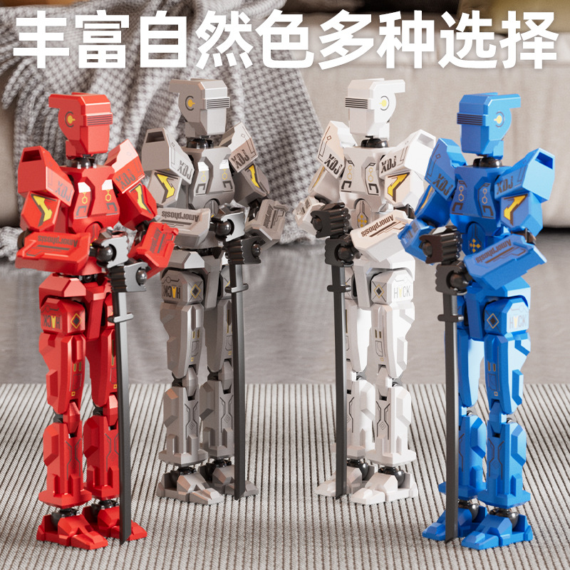 厂家批发多形态天使关节人解压第五代磁吸多关节可拼装模型玩具细节图