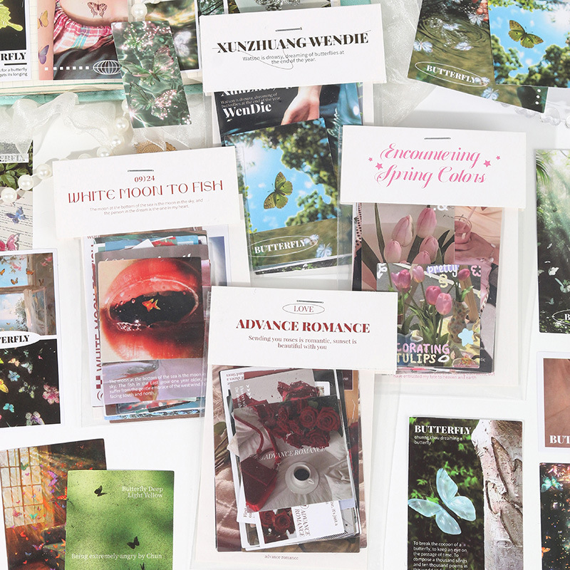 TIPETOYS&25张生活中的微光系列贴纸包浪漫金鱼装饰手机背卡素材包