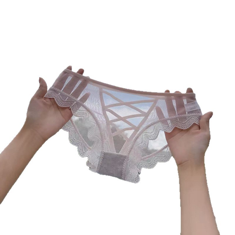 Women's high-waisted pure cotton lace underpants with a slimming tummy and cartoon sexy thong styles are available in multiple options Application Scenario