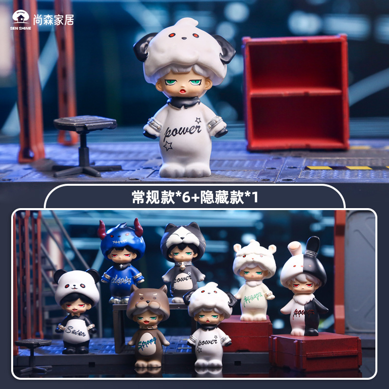 变装派对盲盒卡通手办趣味男女儿童成人摆件树脂工艺品可爱二次元