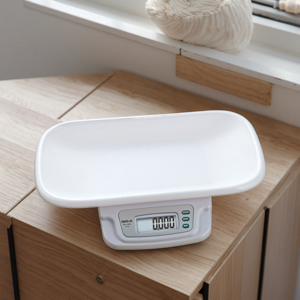 Cross-border exclusive EBSD-20 baby scale, 20kg baby weight scale, electronic scale, home baby weight measuring instrument Application Scenario