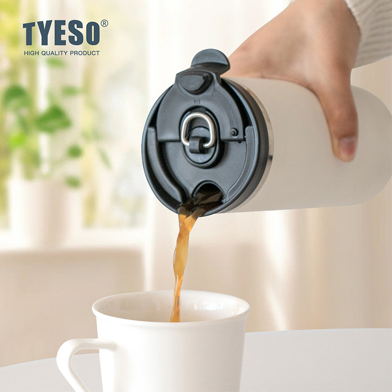 TYESO/ Taishuo Portable French Press Cup, a light luxury office car travel cold brew tea and coffee cup with heat and cold preservation Specification image