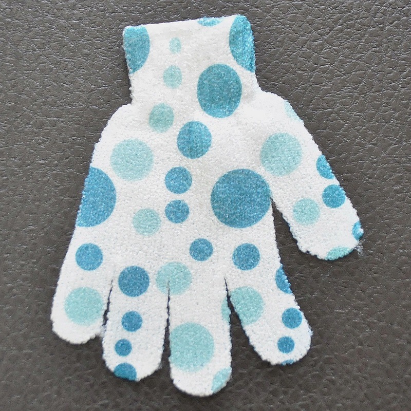 Customized printed bath gloves, bath scrubbing gloves, and scrubbing towels for a refreshing bath details Picture