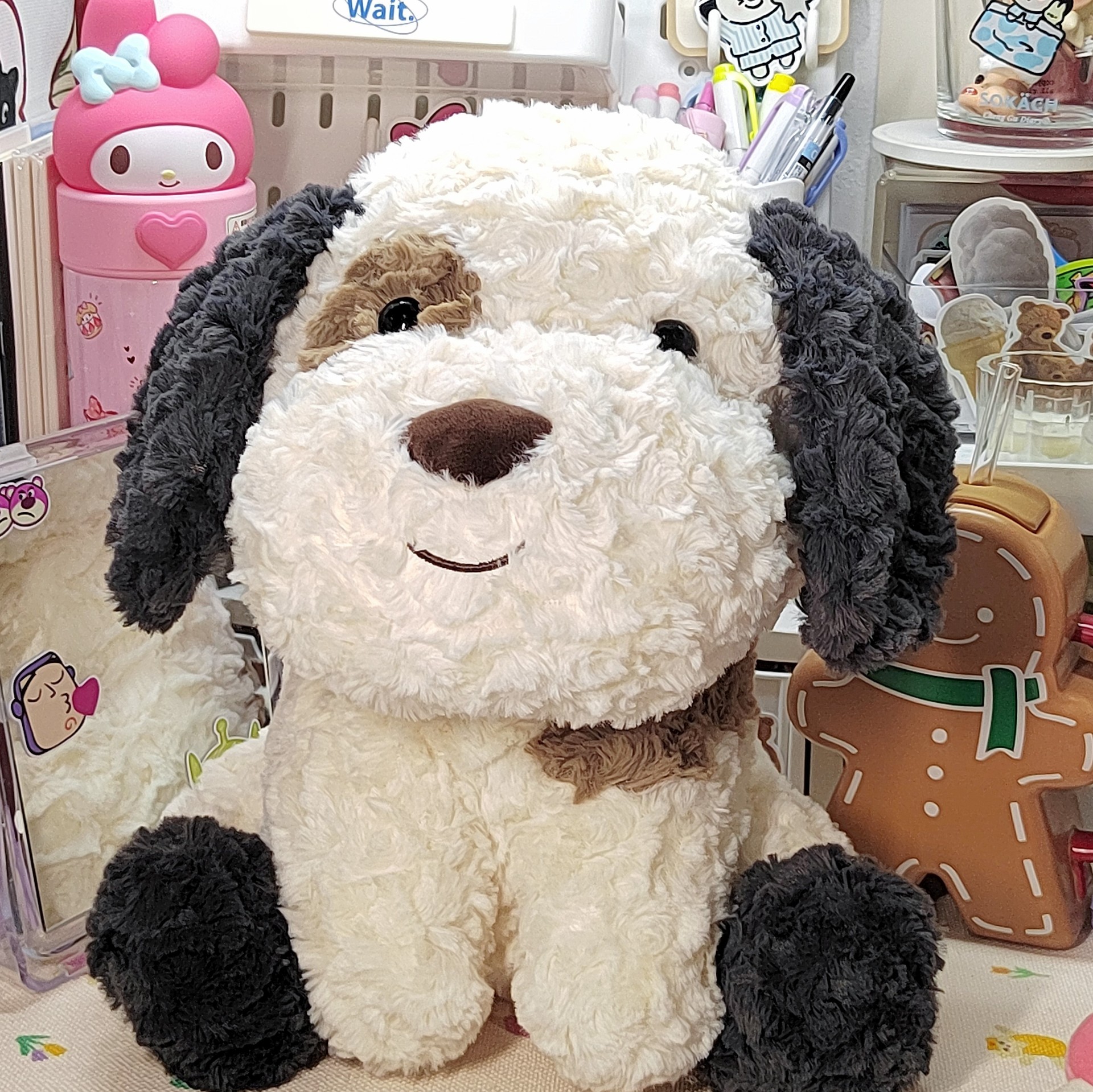 Cute and soothing Dalmatian plush toy doll, children's sleeping pillow, Rag Doll, birthday gift for girls