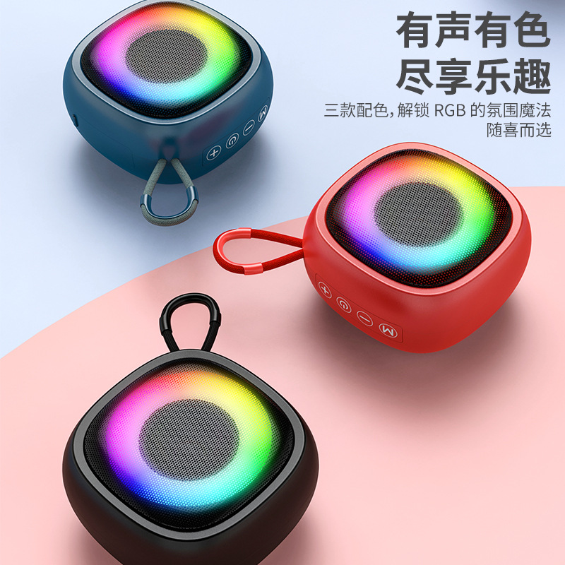 New cross-border Bluetooth speaker, portable outdoor small home mini audio system, wireless portable subwoofer speaker details Picture