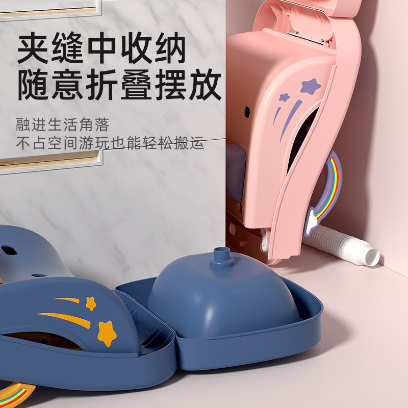 儿童洗头躺椅可折叠宝宝家用小孩坐洗发婴儿洗头发床凳子洗头神器产品图