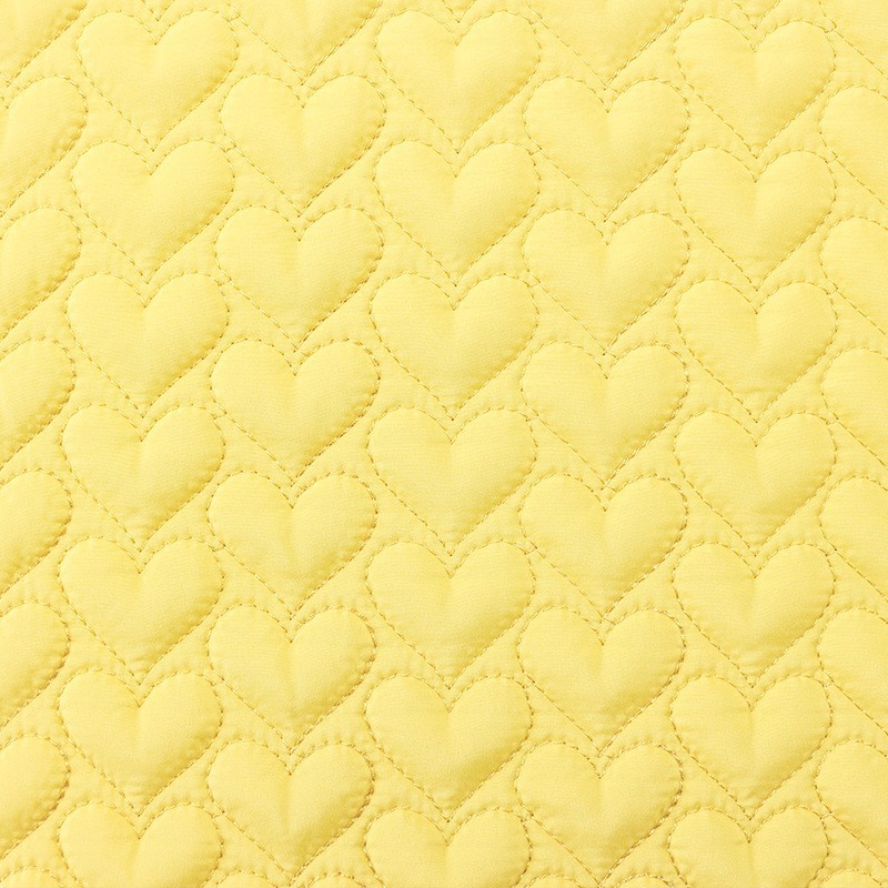 RPET涤纶春亚纺电脑绗绣软棉爱心绗缝面料童装棉衣绗缝绗绣秋冬产品图