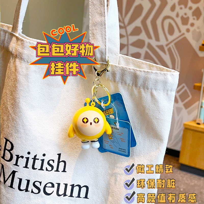 钥匙扣玻璃/钥匙扣/星星人/羊毛毡挂件/带灯章鱼钥匙扣产品图