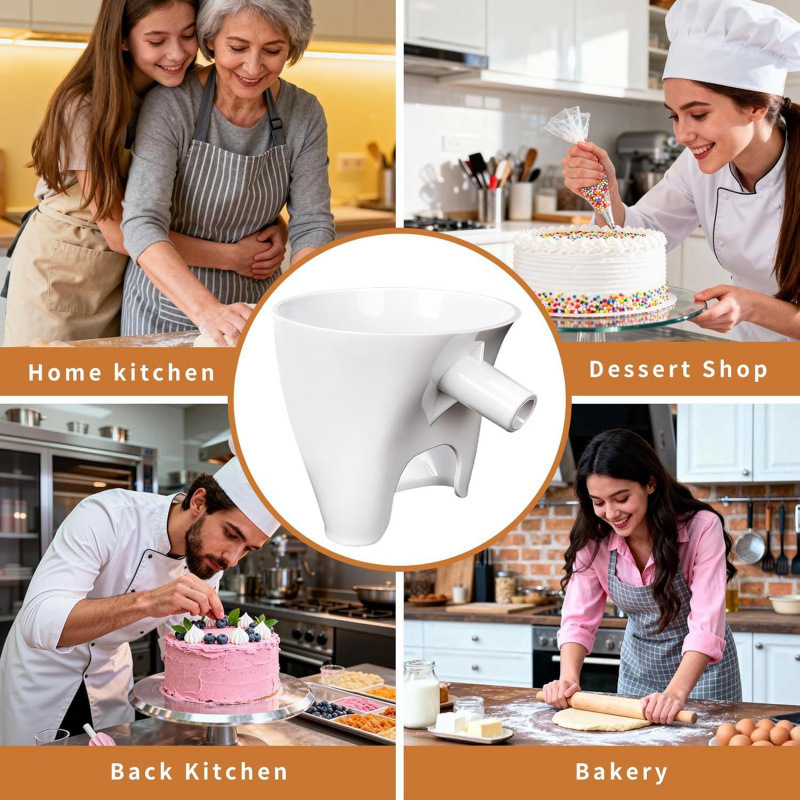 The cross-border new product is suitable for the Artisan Ksm150 vertical mixer flour funnel Application Scenario