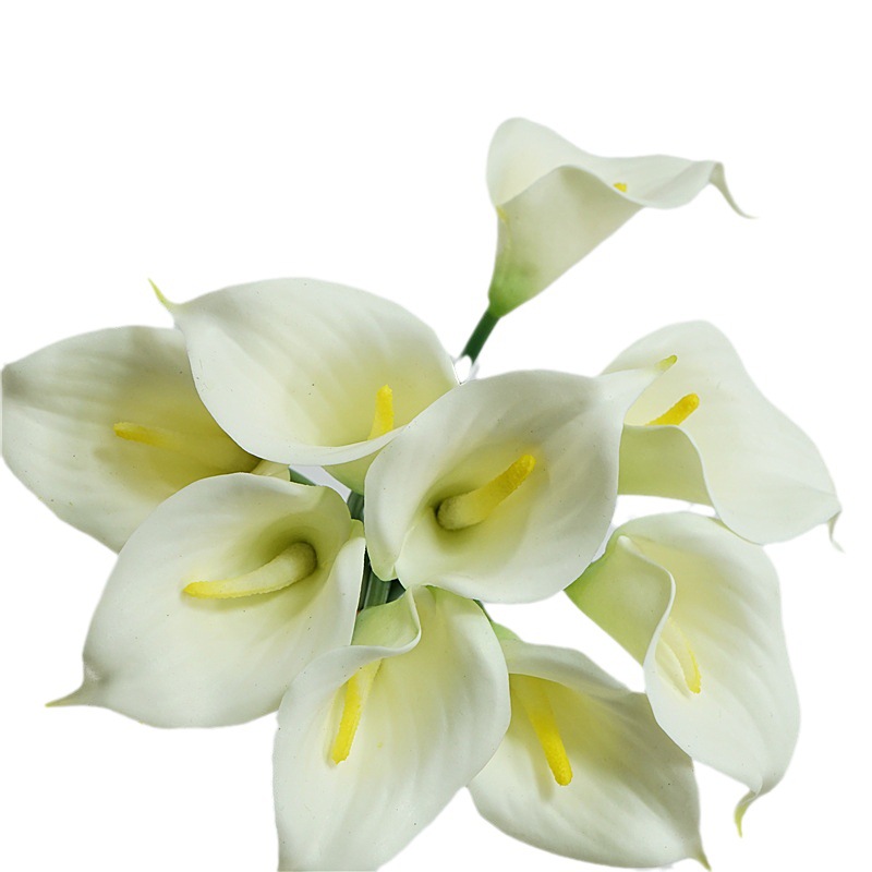 高品质仿真花小清新把束马蹄莲家居餐桌装饰婚庆手捧花束摄影道具白底实物图