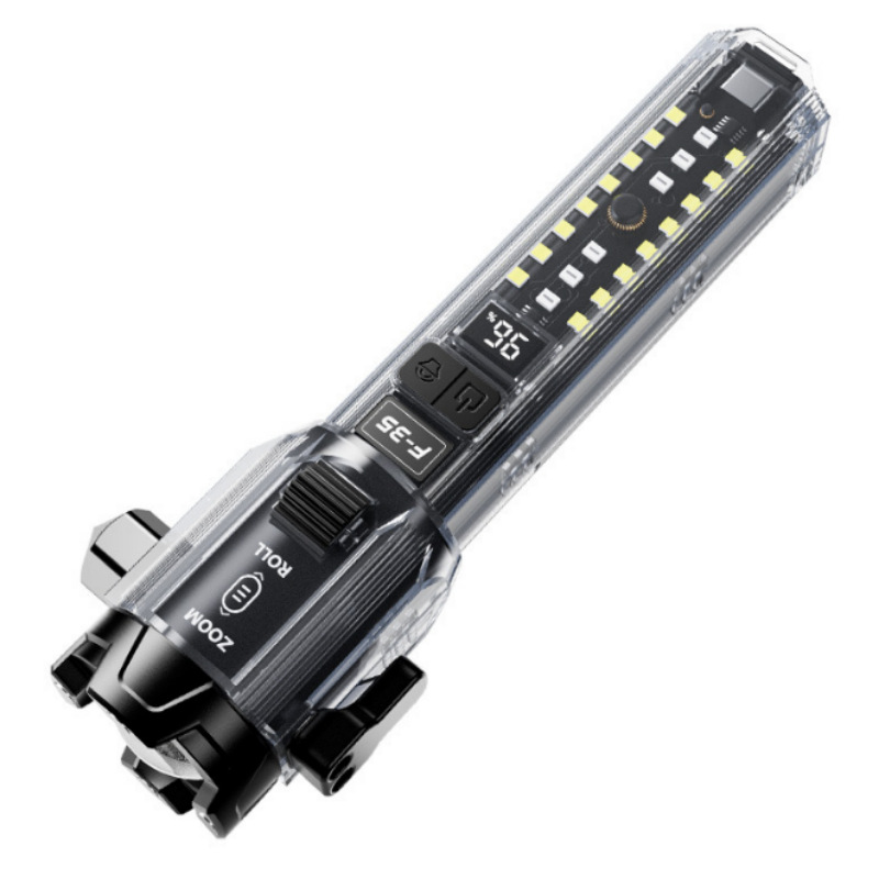 新款安全锤强光手电筒车载应急破窗逃生器汽车救生锤多功能强