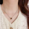 Wholesale of Korean-style, fashionable and simple thick silver chain waist multi-layer necklace with a unique and light luxury design sense Specification image