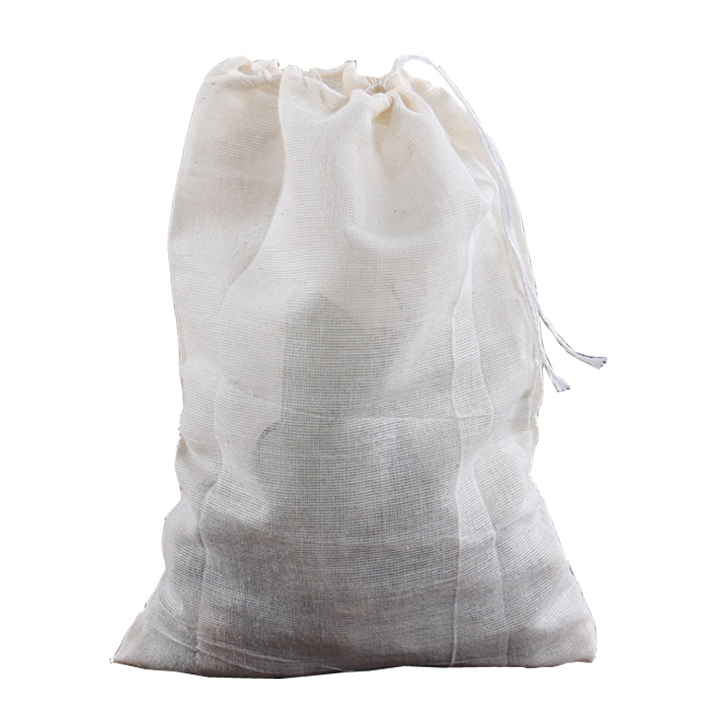 Pure cotton gauze bags, drawstring filter bags, soup cooking residue separation bags, traditional Chinese medicine decoction bags, marinade bags, spice seasoning bags Item Picture