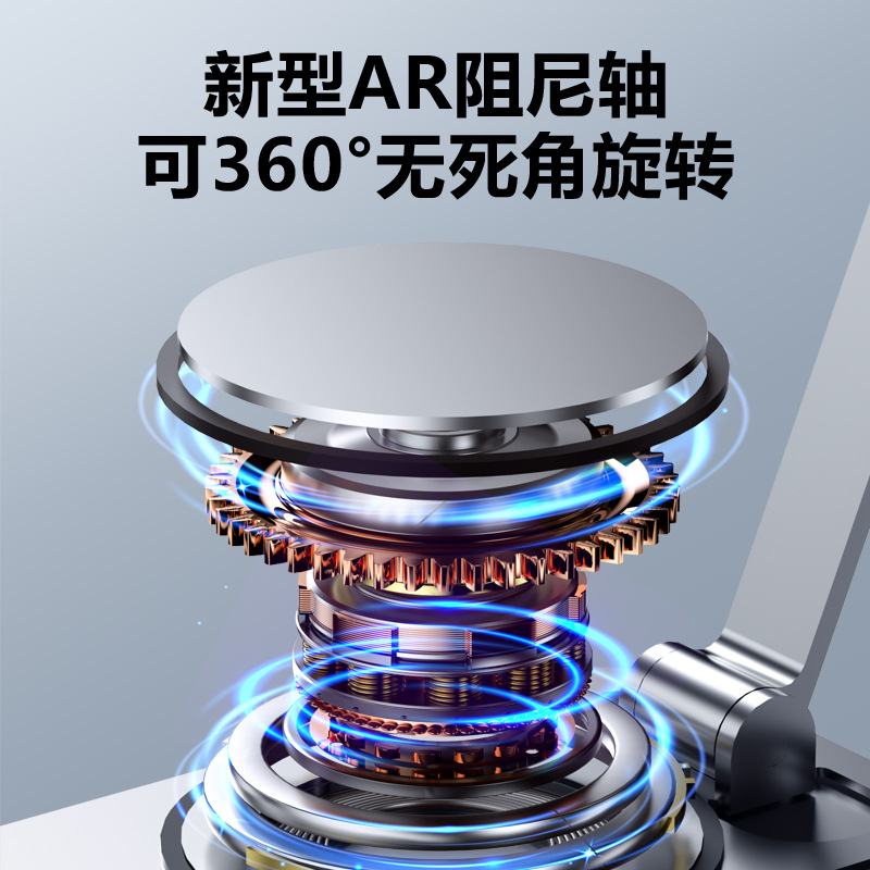 Aluminum alloy mobile phone stand, desktop mobile phone stand, lazy person portable foldable all-metal flat support frame wholesale Specification image
