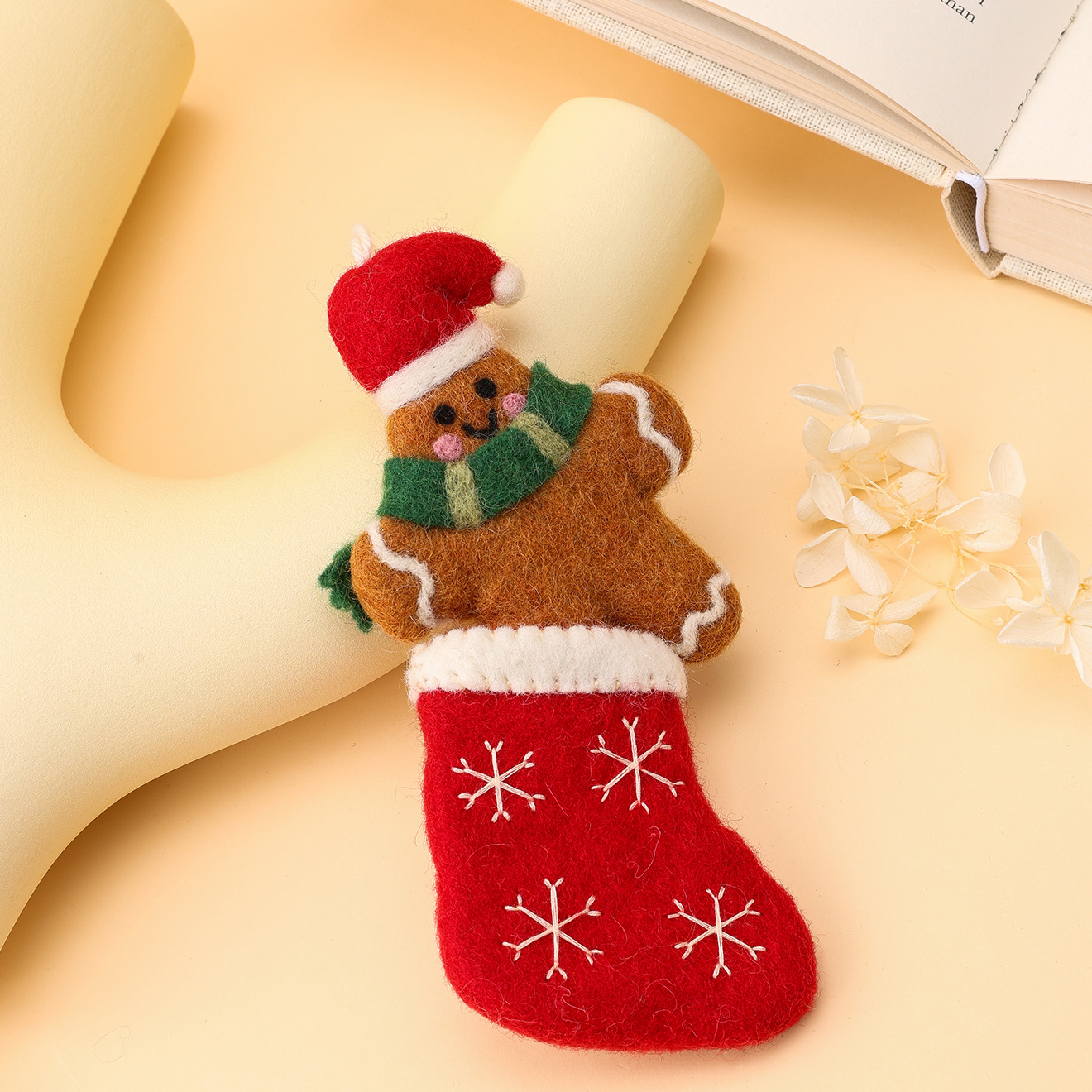 Christmas wool felt pendants, gingerbread man handmade doll pendants, bag pendants, three-dimensional pendants, factory direct sales Application Scenario