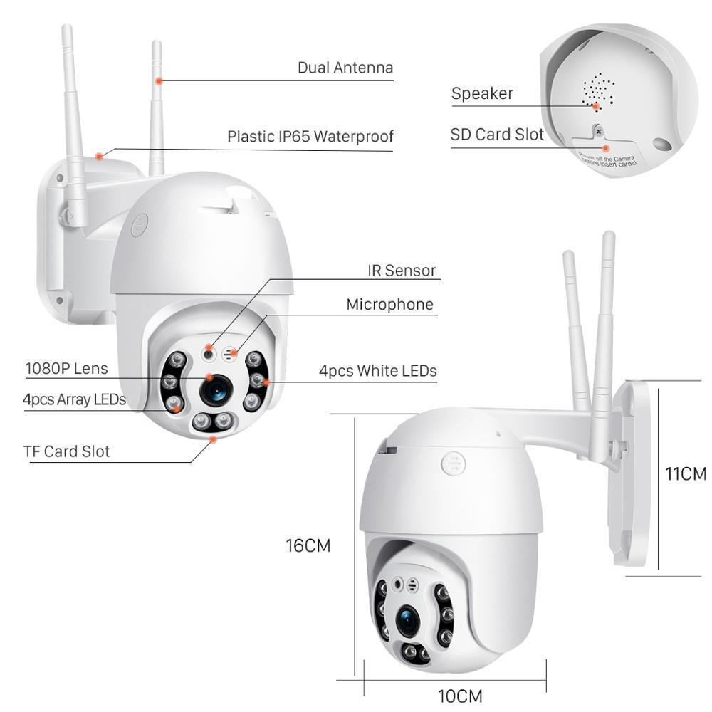 The best-selling Xiongmai ICSEE outdoor surveillance camera 1080P wireless WiFi full-color night vision ball intelligent security system Application Scenario