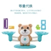 Best-selling bear high-height digital balance, digital enlightenment Little Monkey early education balance, baby enlightenment game, balance to play Specification image