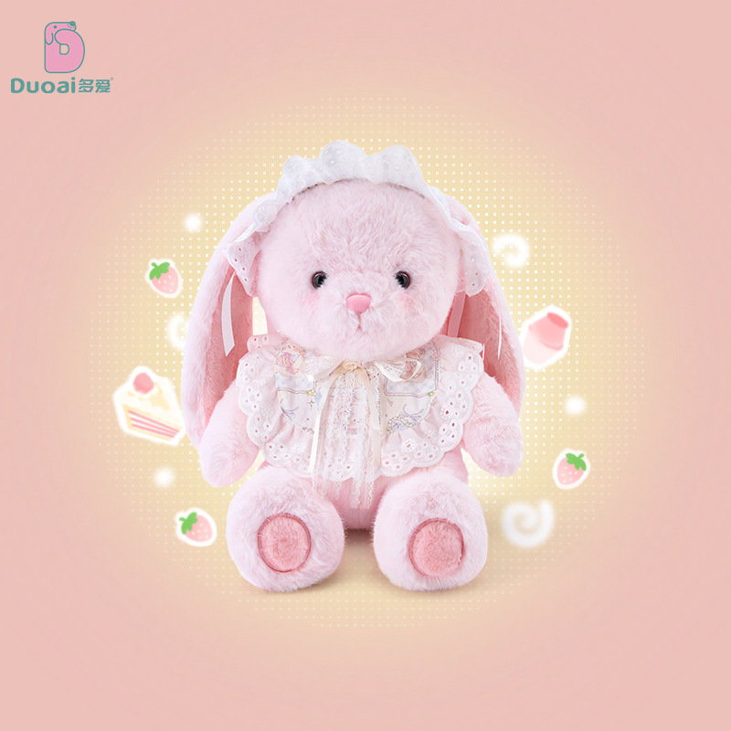 Wholesale of genuine milk puff bear plush toys, cartoon Lolita rabbit sleeping dolls for best friends Specification image