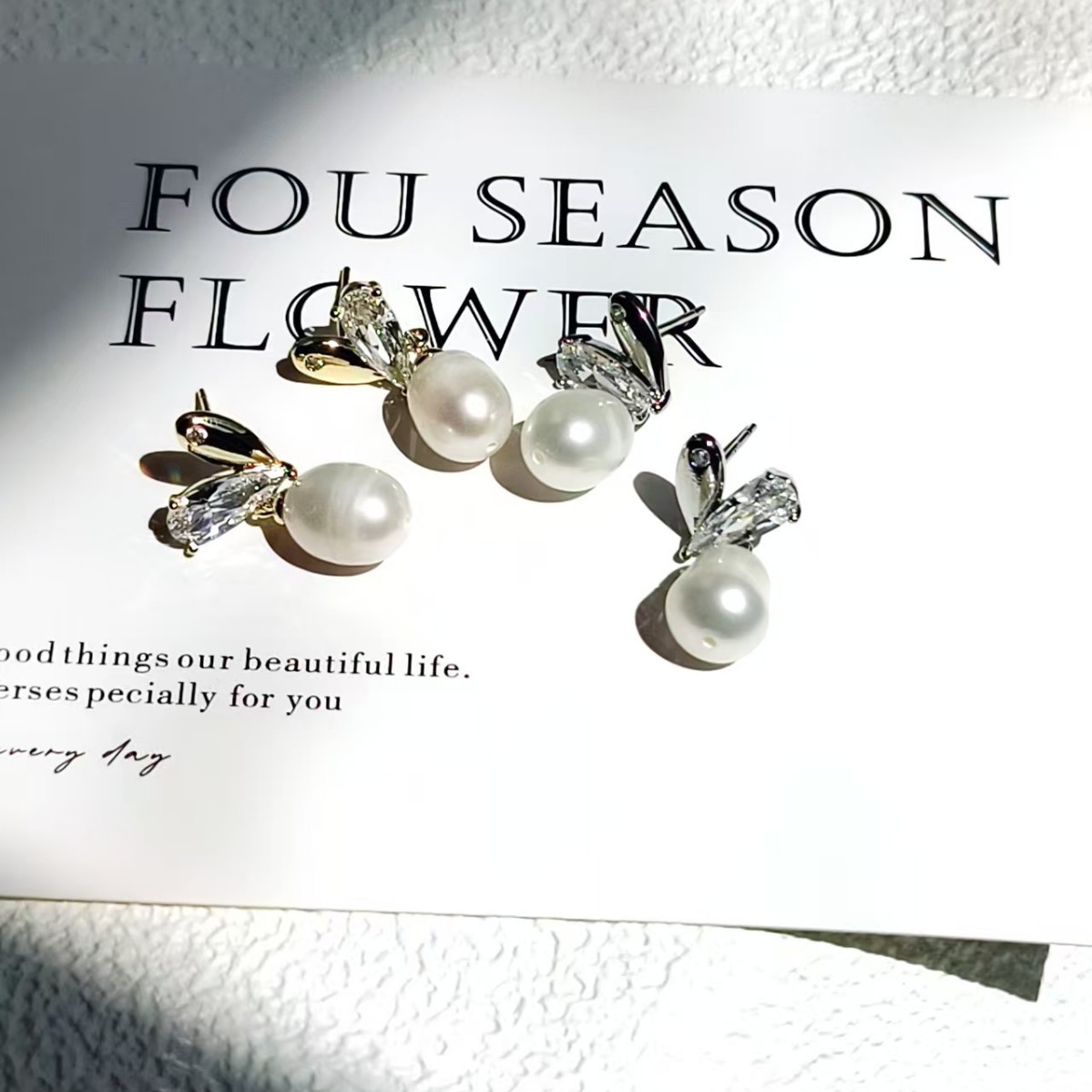 Fashionable 925 silver needle versatile earrings, stylish and trendy pearl stud earrings, retro and high-end, high-quality earrings full figure