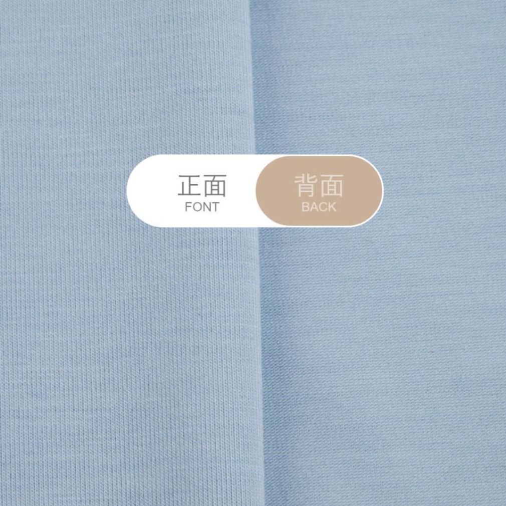 竹纤维亲肤透气针织布料现货厂家180g时尚舒适裤装休闲服时装面料产品图