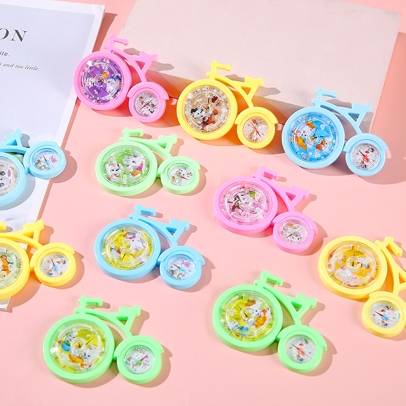 自行车迷宫掌上走珠迷宫幼儿园礼品积分兑换礼物玩具儿童益智批发