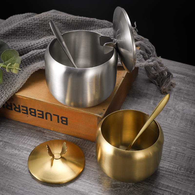 Thickened steel, food-grade stainless steel seasoning jars, tea jars, tinplate jars, plates, kitchenware Specification image