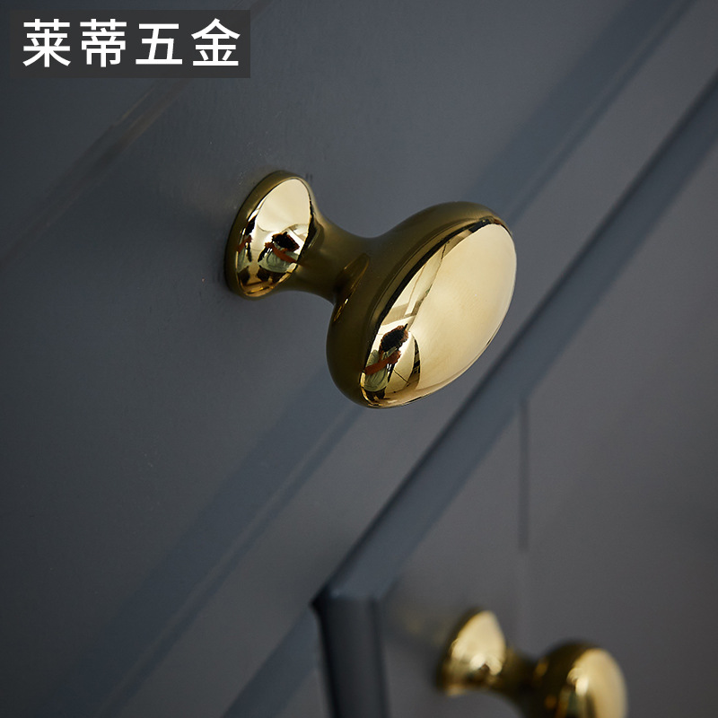 黄铜镀铬银色水滴衣柜门拉手现代轻奢简约鸽子蛋抽屉橱柜酒柜把手 details Picture