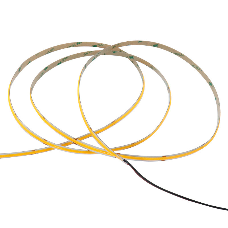 COB light strip, DC48V soft light bar, 20-meter single-head wiring, no voltage drop, LED high display self-adhesive strip light, 8-wide white light Item Picture