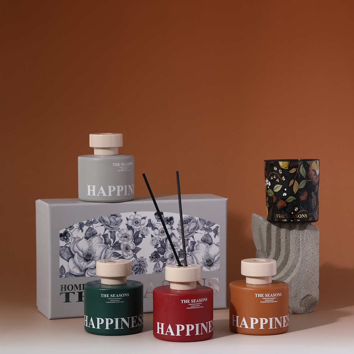 无火香薰礼盒蜡烛精油套装 高级酒店香薰蜡烛香薰礼品礼物批发