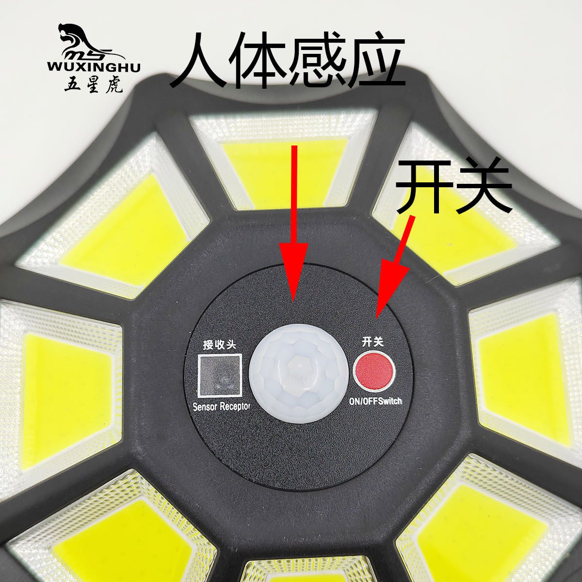 Solar sensor lights, villa courtyard lights, solar wall lights, outdoor garden LED sensor lights, lighting fixtures Application Scenario