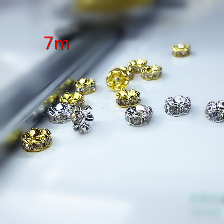 diy jewelry accessories: Flat edges, wavy edges, gold and silver plating, copper edges, diamond inlays, diamond rings, pearl and crystal bracelets, and beads Specification image