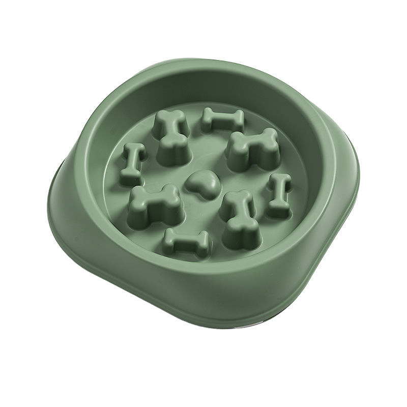 Rongka Pet Cross-border Pet cat and Dog anti-choking and anti-vomiting slow food Bowl, multi-color small and medium-sized dog easy to clean pet slow food bowl Item Picture