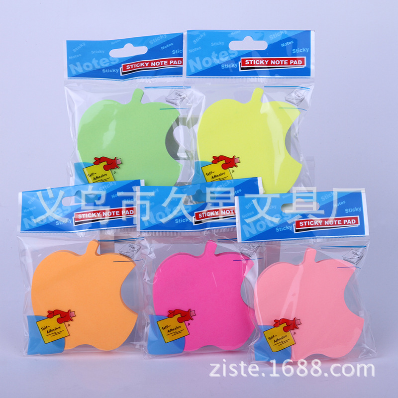 Cute cartoon-shaped fluorescent sticky notes, student office note-taking notes, night market stall payment small products in stock 100 Application Scenario